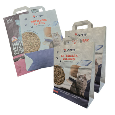 Acepte los bolsos de empaquetado de encargo del papel de 6L 10L 12L Kraft térmicos en caliente