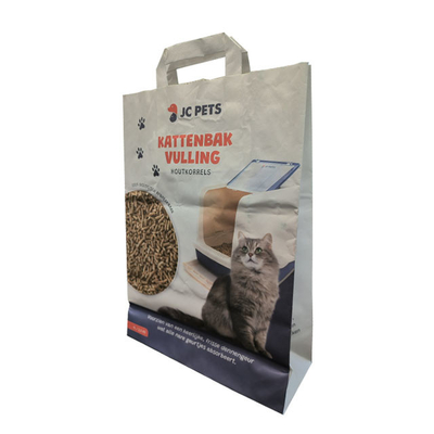 Queso de soja de múltiples capas biodegradable Cat Litter Packaging Bag de las bolsas de papel 5kg de Kraft