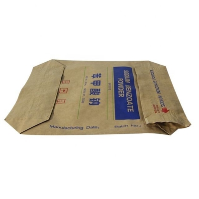 el empaquetado del cemento de 25kg 50kg empaqueta color del bolso CMYK de la válvula del papel de Kraft