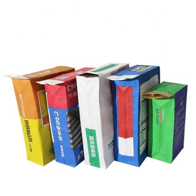 bolsas de papel de Multiwall Kraft de los fertilizantes químicos de 25kg 50kg que impermeabilizan 20kg