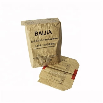 sacos impresos aduana de la válvula del papel de 15kg 20kg Multiwall Kraft para el paquete del papel del cemento