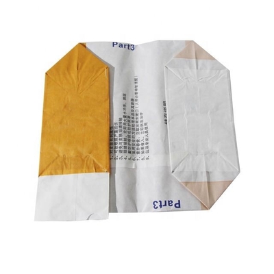 Sacos impresos de encargo de la válvula del papel de Multiwall Kraft para el cemento 15kg 20kg