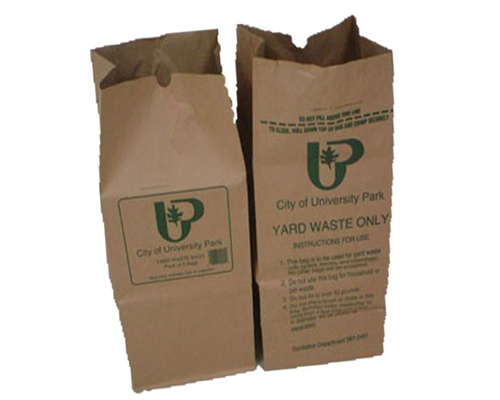 La hoja del papel de 30 galones ISO9001 empaqueta capa doble de papel abonable amistosa del bolso de basura de Eco