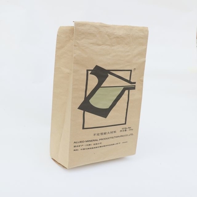 Bolsas de papel de empaquetado agrícolas de la válvula de la harina de trigo de las bolsas de papel blancas seguras de Kraft de la comida