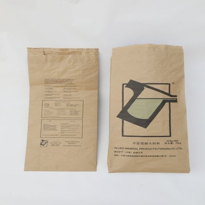 3 capas de múltiples capas de Brown Kraft de papel de la bolsa del tamaño e impresión modificados para requisitos particulares amistosos de Eco