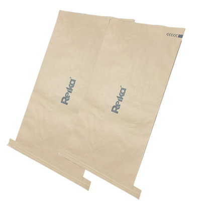 bolsas de papel multipared cosidas impresas 20kg de la boca abierta con el logotipo modificado para requisitos particulares