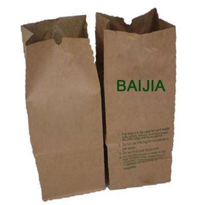 Bolsas de basura de césped de papel con forro impreso personalizado resistente