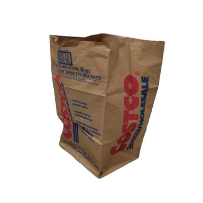 Bolsas de papel de desecho de césped de servicio pesado personalizadas a granel