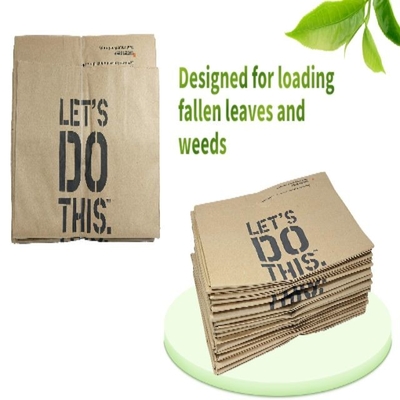Bolsas de papel para césped reciclables con parte superior abierta y forros personalizados