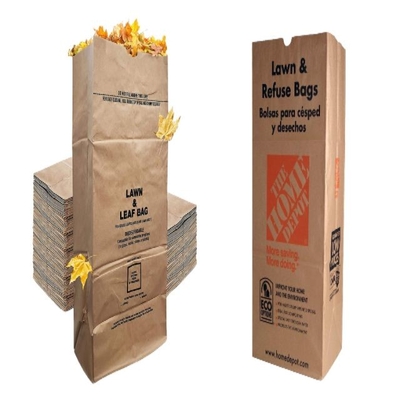 Bolsas de papel amistosas reciclables del césped de Eco para la recogida del jardín