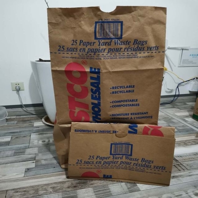 Tamaños por encargo de las bolsas de papel del césped del grueso diversos respetuosos del medio ambiente