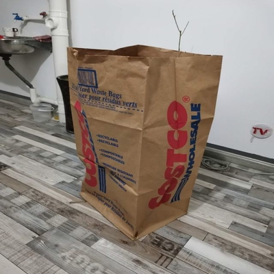 Aceptar bolsas de basura de papel reciclables personalizadas grandes 30 galones