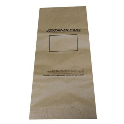Bolsas de papel biodegradables con fondo de pellizco para uso industrial / construcción / químico