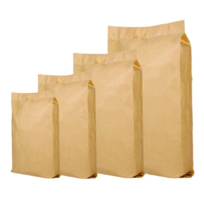 Bolsas de papel de fondo de pinza de paredes múltiples con espesor personalizado