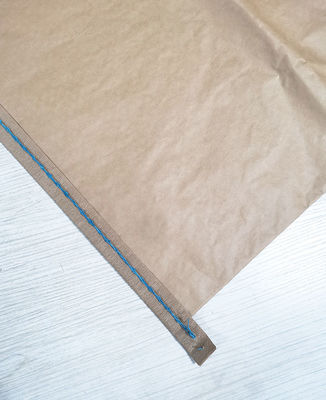 Bolsas de papel de pared de 25 kg con revestimiento resistente a la humedad