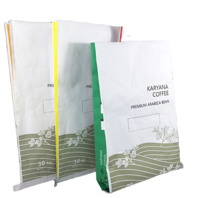 Bolsas de papel de pared de 25 kg con revestimiento resistente a la humedad