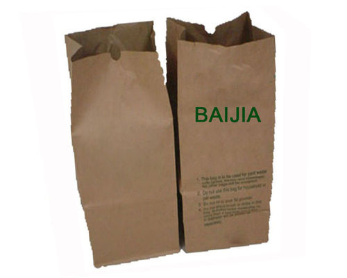 Bolsas de papel de césped personalizables, impermeables y pesadas, capacidad de peso