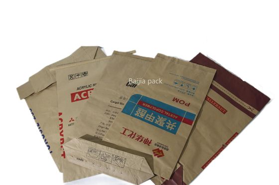 Materiales alimenticios Bolsas de papel Kraft de pared múltiple