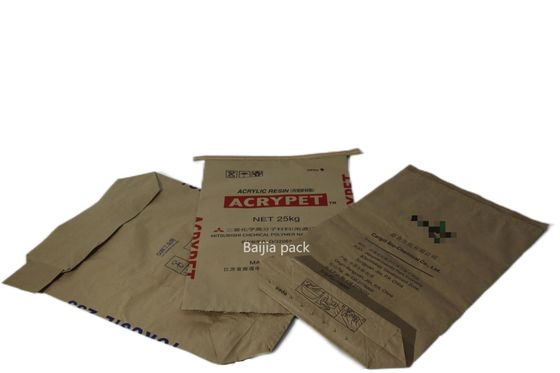 Bolsa de papel industrial de paredes múltiples Solución de embalaje sostenible respetuosa con el medio ambiente