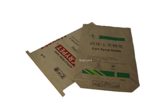 Sacos de 60x40x10 cm de pared múltiple para piensos para animales / embalaje aditivo