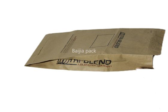 60cmx40cmx10cm Bolsas de papel Kraft de pared múltiple Impresas a medida