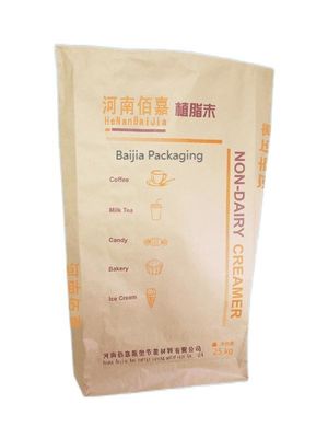 Embalaje industrial Bolsas de papel Kraft de pared múltiple Logotipo personalizado