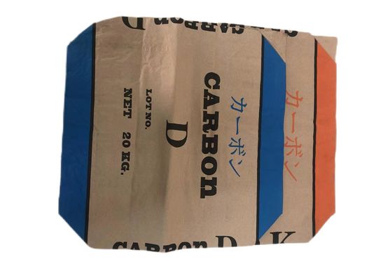 Bolsas de papel de paredes múltiples con válvula pegada duraderas para envases