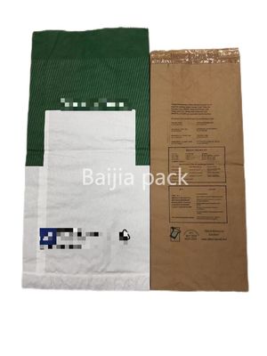 Sellado térmico Bolsas de papel Kraft de pared múltiple espesor y impresión personalizados