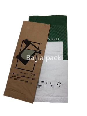 Bolsas de papel de pared múltiple de color marrón selladas térmicamente diseño y embalaje personalizables