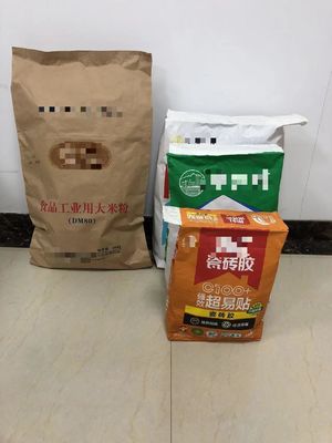 Capacidad personalizada de bolsas de papel de válvula multipar