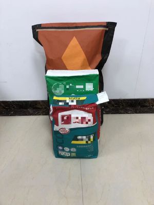 Construcción personalizable Bolsas industriales de papel Kraft para envases químicos