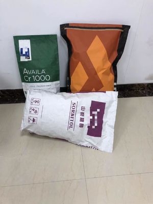20 kg de bolsas de papel de fondo de pellizco con capacidad acepta personalizado y cierre