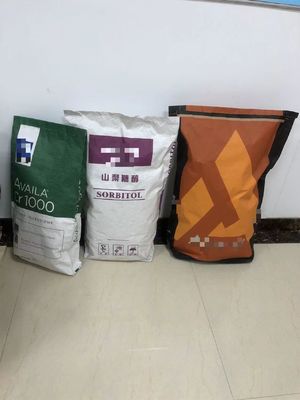 Método de impresión Flexo 25kg Bolsas de papel de fondo de pellizco Aceptar capacidad personalizada