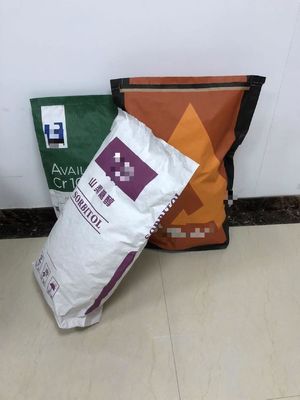 Método de impresión Flexo 25kg Bolsas de papel de fondo de pellizco Aceptar capacidad personalizada