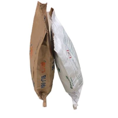 25 kg bolsas de papel kraft de pared múltiple a prueba de humedad para coser