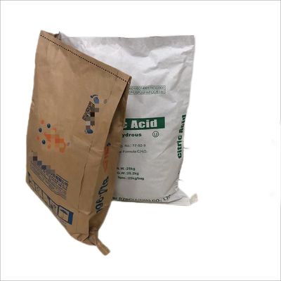 25 kg bolsas de papel kraft de pared múltiple a prueba de humedad para coser