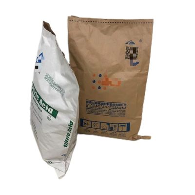 Materiales de construcción Embalaje Cosida boca abierta Bolsas de papel de pared múltiple con pedido personalizado
