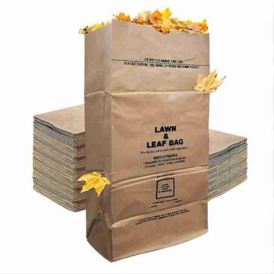 Bolsas de papel para revestimiento de césped con embalaje personalizado y capacidad de peso pesado