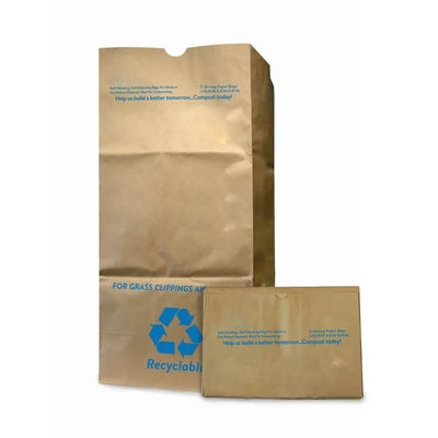Bolsas de papel para revestimiento de césped con embalaje personalizado y capacidad de peso pesado