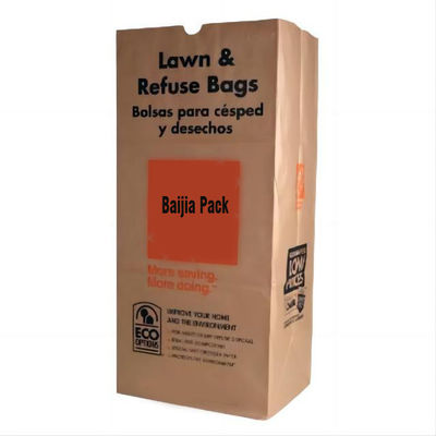 Bolsas de papel para revestimiento de césped con embalaje personalizado y capacidad de peso pesado