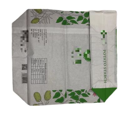 Tipo de válvula personalizada Bolsa de papel de pared múltiple Embalaje industrial Almidón con laminación