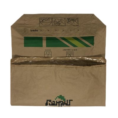 Bolsas de papel de pared industriales personalizadas con fondo plano para maltodextrina con logotipo