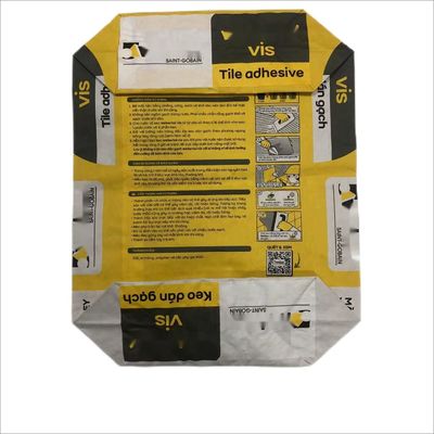 Envases de papel de pared de laminado de válvula industrial para embalajes adhesivos de baldosas