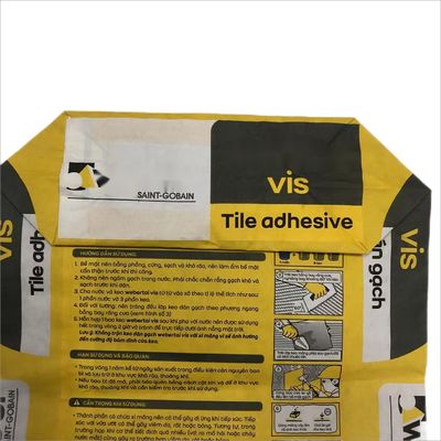Envases de papel de pared de laminado de válvula industrial para embalajes adhesivos de baldosas