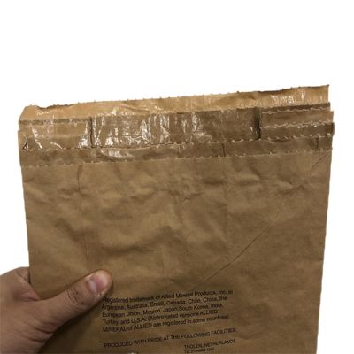 25 kg de bolsas de papel Pbom boca de calor sellado para el embalaje de materiales de construcción y materiales refractarios