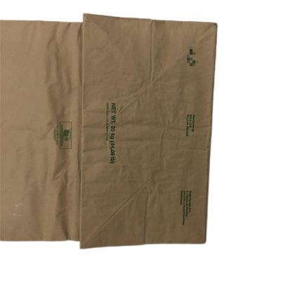 Bolsas de papel de fondo de pellizco personalizadas para aditivos alimenticios selladas térmicamente y con boca trapezoidal