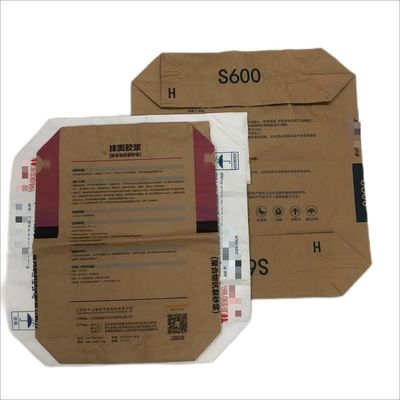 Bolsas de papel de válvulas de pared múltiple impermeables a la humedad y biodegradables para alimentos