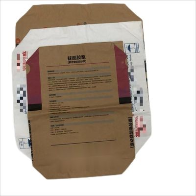 Embalaje a medida Bolsa de papel industrial 25 kg Embalaje Materiales de construcción químicos Polvo alimenticio