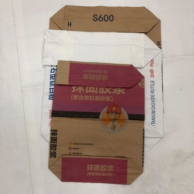 Bolsas de papel con válvula pegada biodegradable de calidad alimentaria impermeable a la humedad