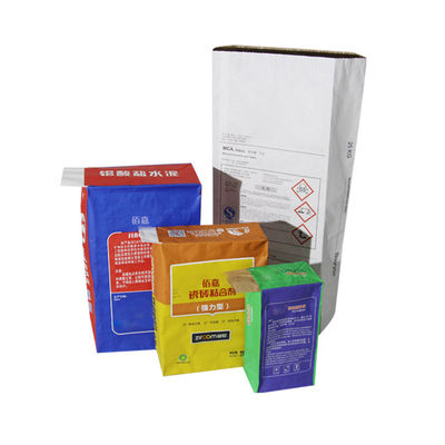 Bolsas industriales de papel kraft de pared múltiple / saco 20KG Fabricante para productos de flujo seco
